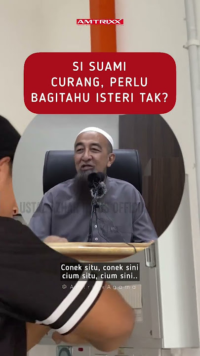 Si suami curang, perlu bagitahu isteri tak? - Ustaz Azhar Idrus #shorts