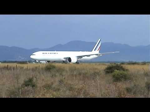 Boeing 777 atterrissage-dco...   Bastia-Poretta ju...