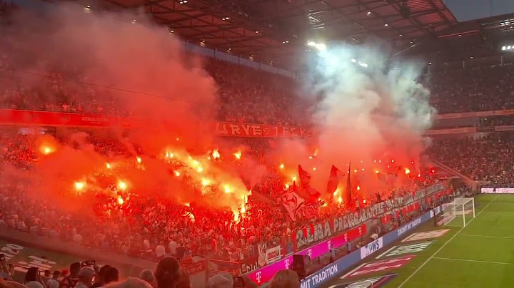 Pyrotechnik von Kölner Fans. verrückt, erstaunlich #deutschland #bundesliga
