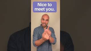 Common Phrases and Greetings in American Sign Language - Part 1 #shorts
