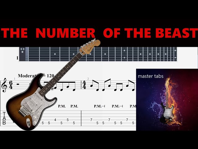 THE NUMBER OF THE BEAST#IRON MAIDEN# |Guitar Tab| TUTORIAL