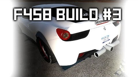 Gmod - Pac3 Ferrari 458 Build [part3]