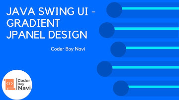 Java Swing UI - Gradient jPanel Design || Coder Boy Navi