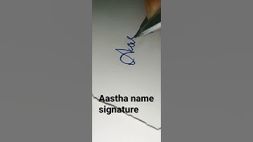 Aastha name signature😎 /Comment your name #short #viral #trending thanks for 5k views 😊