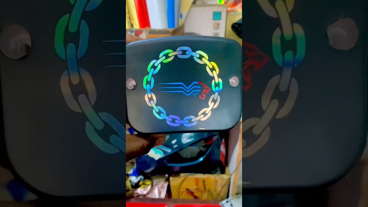 Splendor 🧔🧔 back sticker🍀 custom back light