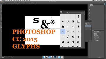 Photoshop CC - Glyphs and type  - access type quick tutorial
