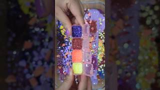 Mixing cute things into clar slime #satisfyingvideo #clayslime #destroyingmakeup #lipsticslime #asmr