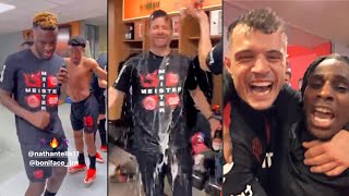 Bayer Leverkusen Crazy Dressing Room Celebrations After Winning the Bundesliga Title 🏆 | Xabi Alonso