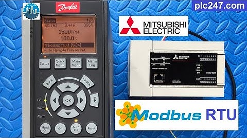 Mitsubishi FX5U "Modbus RTU" Danfoss FC302 Tutorial