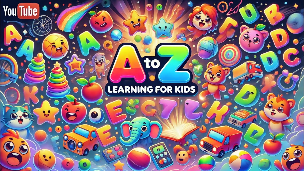 A to Z Alphabet Rhymes for Kids | Fun Learning with Pictures & Sounds ...