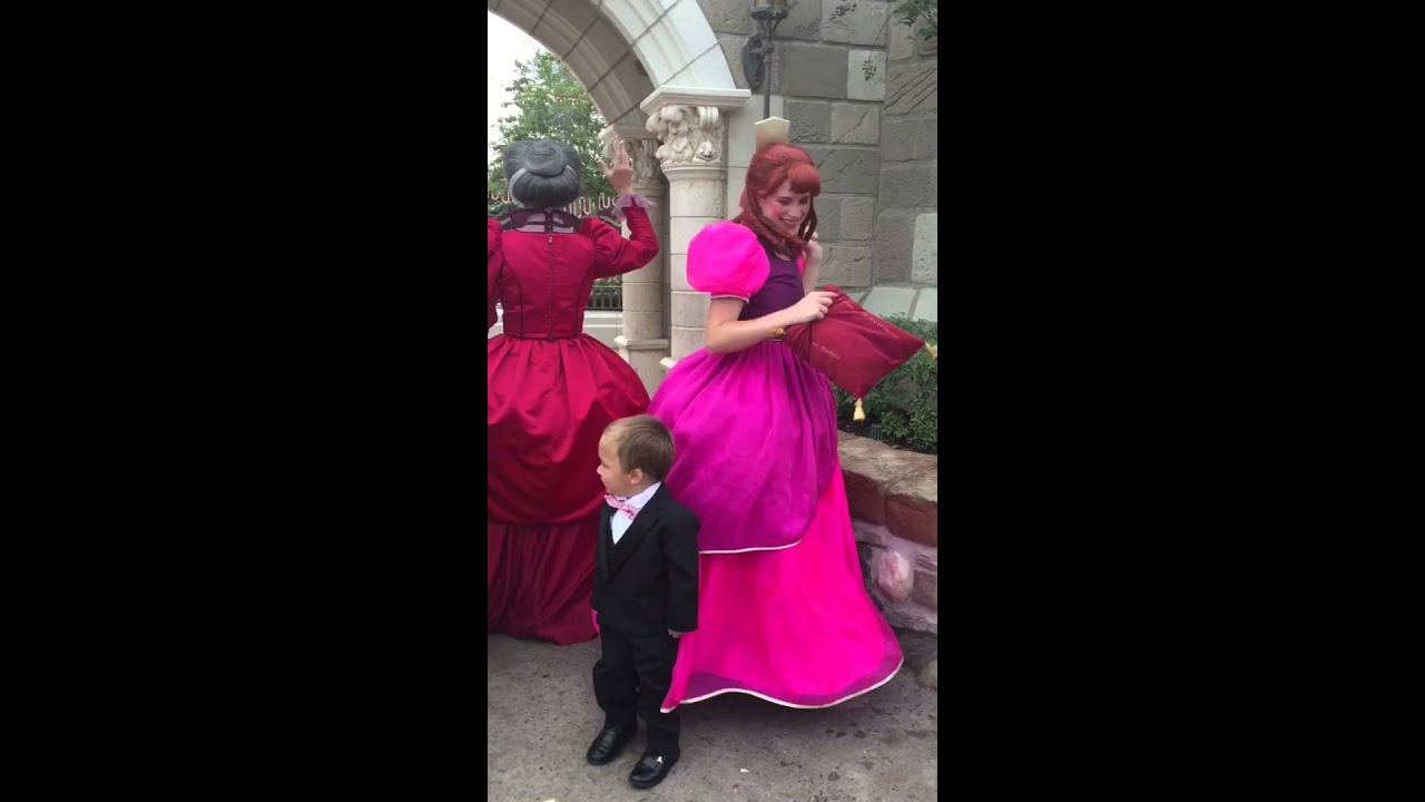 Maddox and Anastasia's magical moment, glass slipper and all!