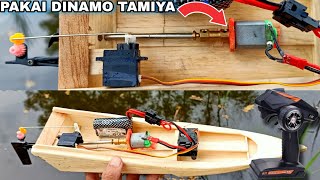 RC BOAT | Merakit Mesin Perahu Mini Dari Bekas Dinamo Tamiya