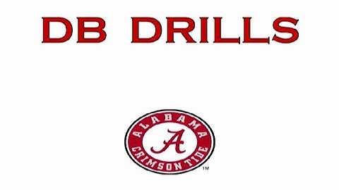 2012 Alabama DB Drills - Nick Saban