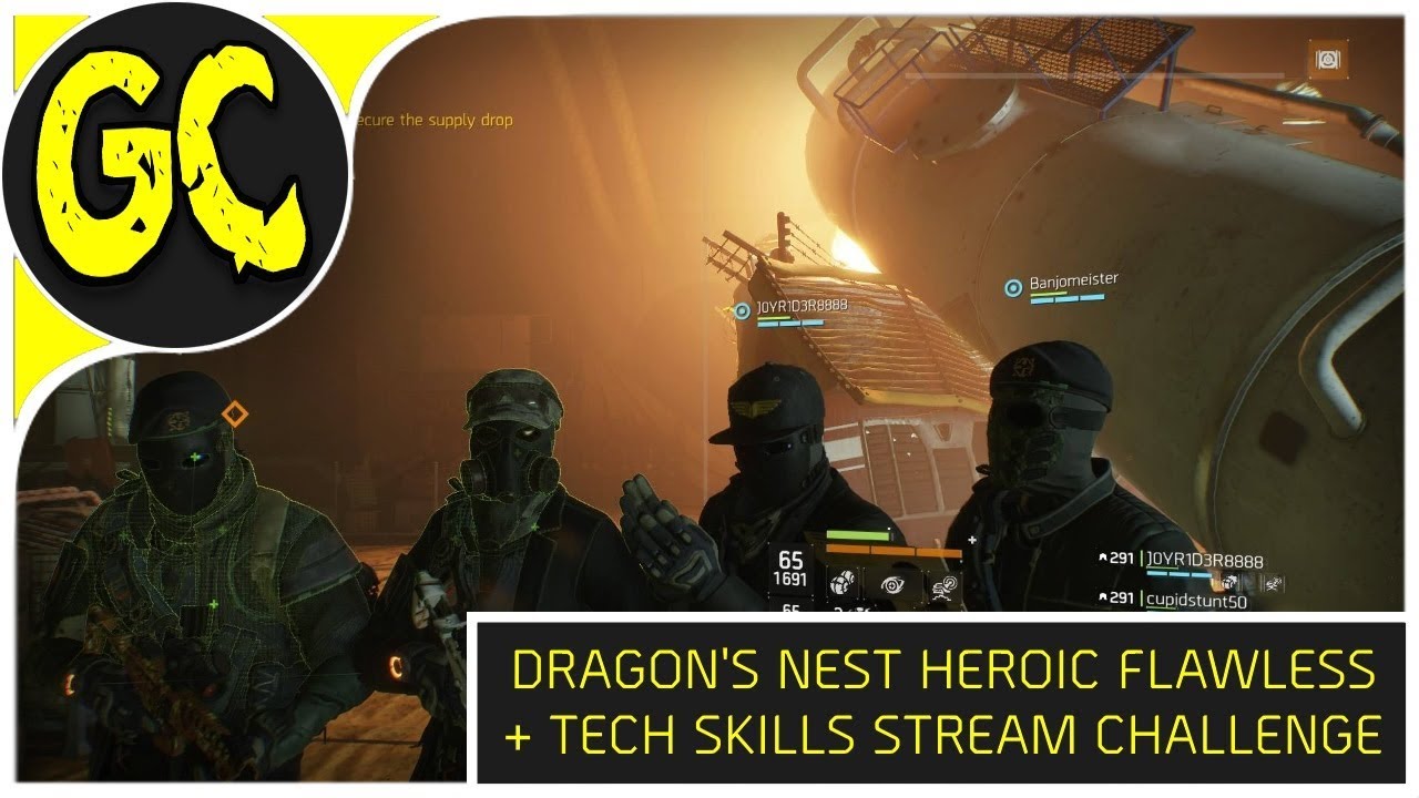 Dragon's Nest Heroic Tech Skills and Flawless | The Division Ambush GE