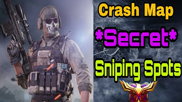 CODM Crash  Map secret sniping spots || CODM best sniping spots in crash map