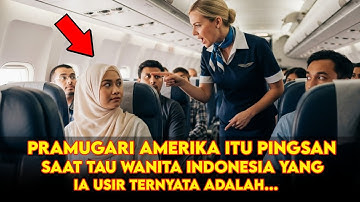 Tak Disangka ! Pramugari Amerika Itu Tiba Tiba Pingsan Setelah Tahu Siapa Wanita Indonesia Itu