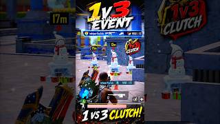 😱1v3 Event Clutch in🦹Snowman Event OP Fight #pubgmobile #pubg