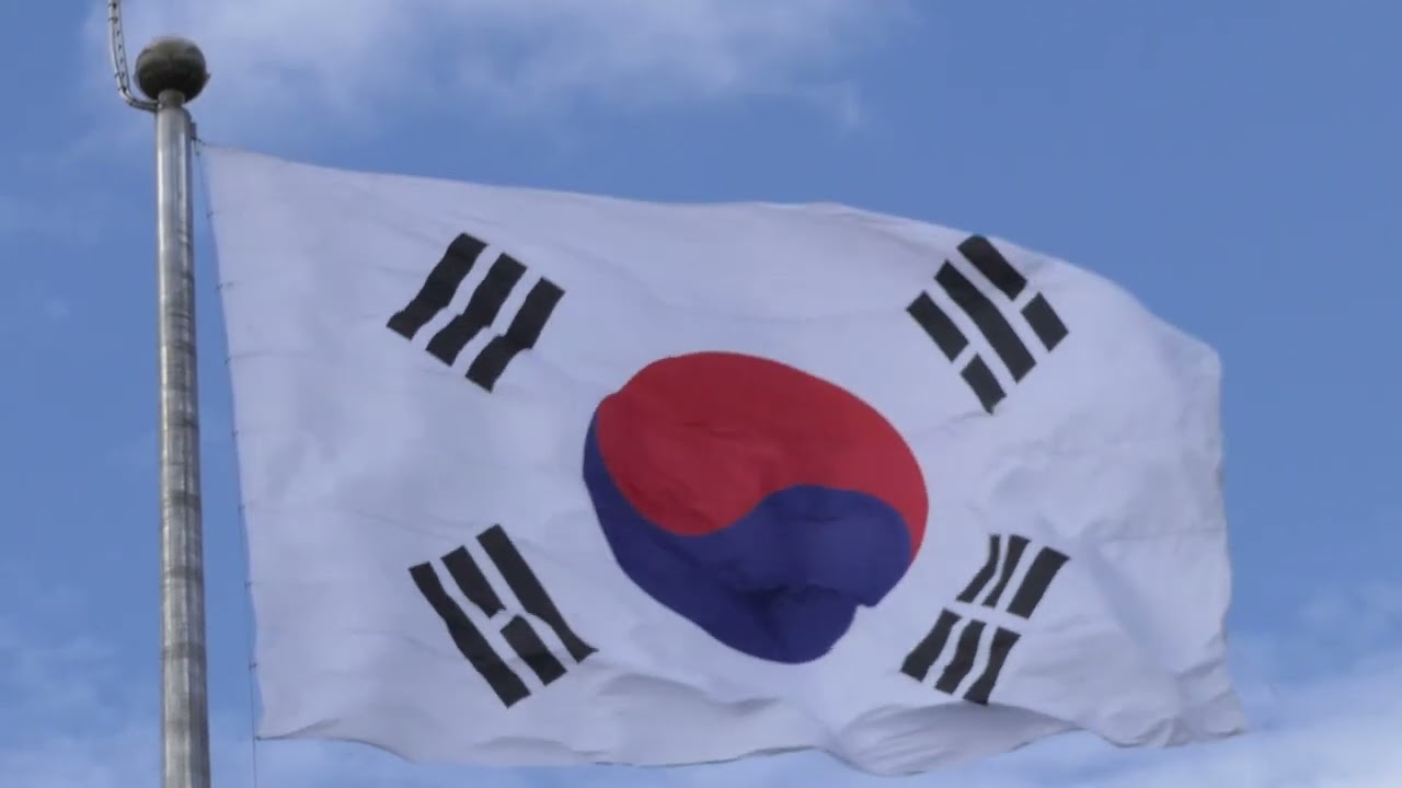 태극기 - 국민의례 (국기에 대한 맹세, 애국가 1절, 묵념) 통합 4K 행사용