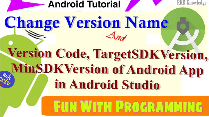 How to change version code, version name, targetSDKVersion, MinSDKVersion in Android Studio In Hindi