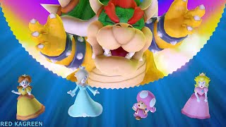 Mario Party 10 - Whimsical Waters - Daisy vs Rosalina vs Toadette vs Peach (Bowser Party)