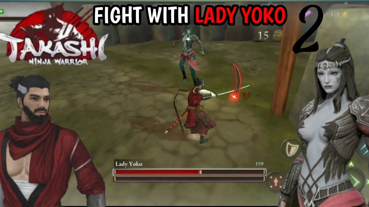 Fight With LADY YOKO I Takashi Ninja Warrior Remake Part-2 || Shizuka gaming 