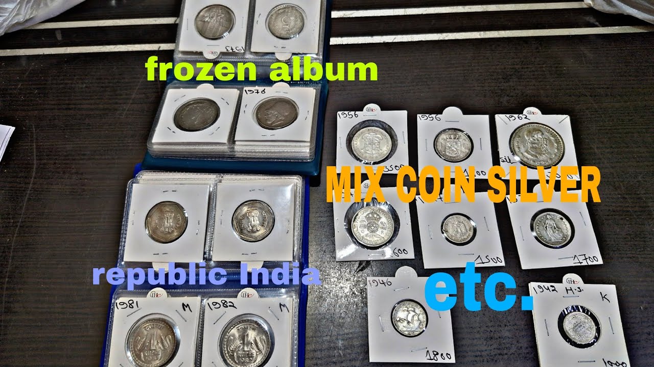 MINI ALBUM FOREIGN MINT REPUBLIC INDIA SILVER COIN HIGH GRADE FOREIGN MINT BRITISH INDIA RARE VERY