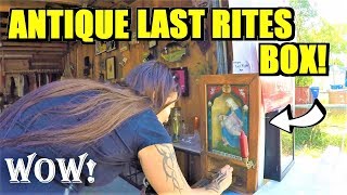 Ep21: OMG! AMAZING ANTIQUE LAST RITES BOX & EMBALMER'S MAKEUP KIT! - The ORIGINAL Yard Sale Vlog!