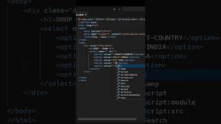 Drop - Down of lists countries in HTML | @AjayEducationCoding | #coding #trending