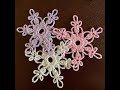 Снежинка крючком к Рождеству и Новому Году. Crocheted snowflake Christmas ornament.
