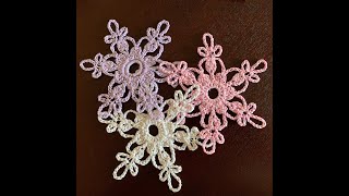 картинка: Снежинка крючком к Новому Году и Рождеству - быстро и красиво. #2