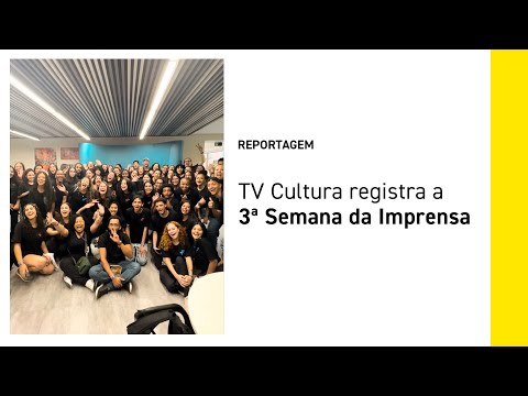 Semana da Imprensa 2023 tem apoio da TV Cultura