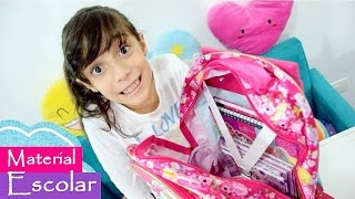 Organizando Meu Material Escolar Arrumando A Mochila, Estojo, Cadernos Para Volta Às Aulas