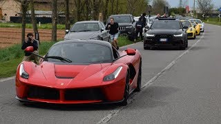 Cars and coffee italy brescia 2018! insane parade of a over 300
supercars hypercars!! crazy with ferrari laferrari, bugatti veyron
eb110, koen...