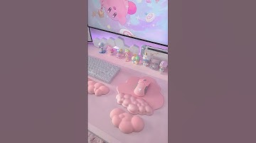 MANBASNAKE Cloud Mouse Pad Wrist Support Keyboard Wrist Rest Set for Home, Office☁️🫧