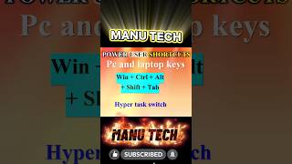 win+Ctrl+alt+shift+tab | hyper task switch | power user shortcut #shortcutkeys