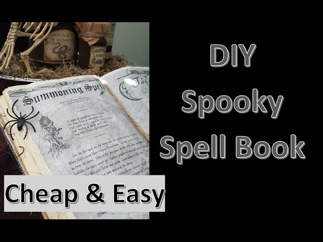 How to make a Spellbook with a MOVING EYE! 