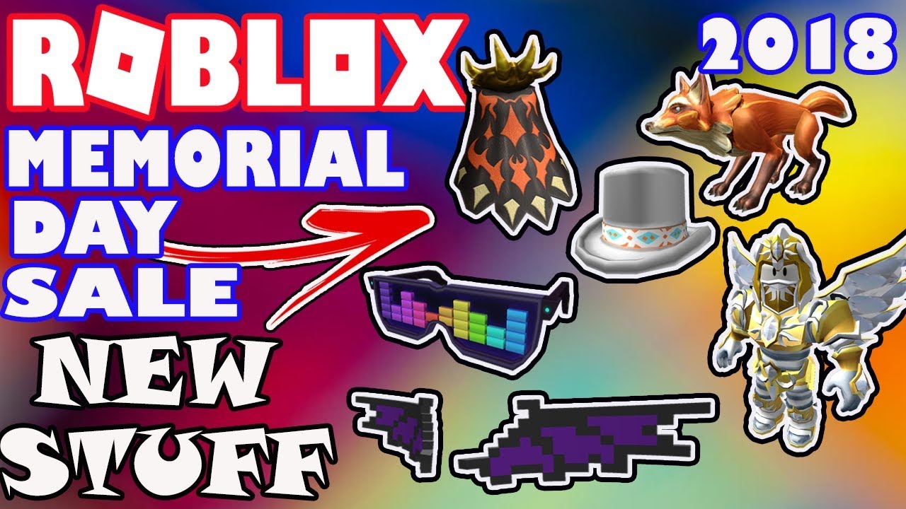 New Items Sun Slayer 8 Bit Wings Sinister Cape Sonic Shades Roblox Memorial Day Sale 2018 - roblox d day ranks como ganar robux gratis 100 real