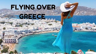 FLYING OVER GREECE (4K UHD) - Relaxing Music With Beautiful Nature Videos