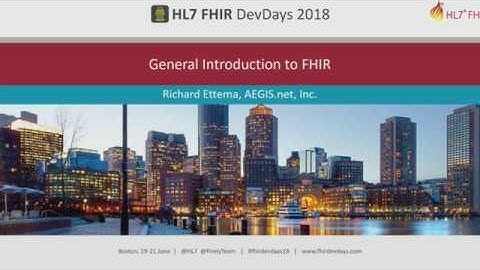 Richard Ettema - A General Intro to FHIR | DevDays 2018 Boston