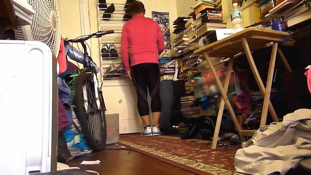 Black pink CW-x capri tights outfit