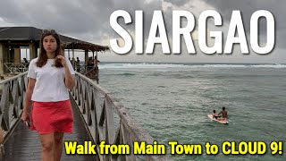 Siargao, Philippines | Walk to CLOUD 9 Surfing Area & Boardwalk - THE BEST SPOT IN SIARGAO ISLAND!