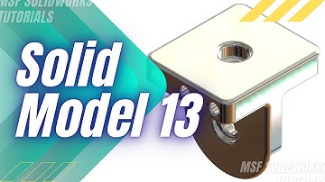 SolidWorks 2025 Tutorial for Beginners #66 | Solid Model 13 in SolidWorks-آموزش سالیدورکس