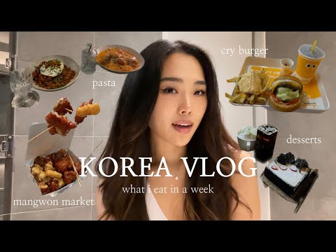KOREA VLOG | Ep.6 What I eat in a week in Seoul, Drinking in Seoul, Mangwon Market, Magic trick
