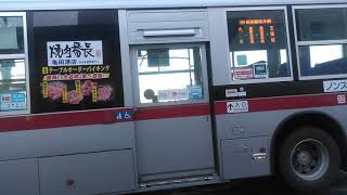 30系統新函館北斗駅行きT3610、2017年式三菱ふそうエアロスターノンステップバス。
