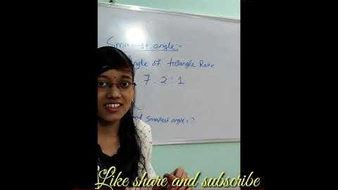 How to find the smallest angle of a triangle? | #shorts # YouTube short video