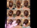 #hairstyle #beauty hairstyle bun and open hairstyle party and wedding