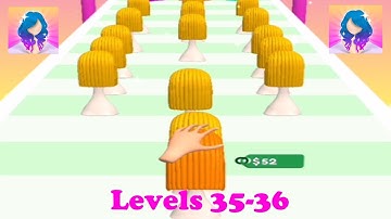 ✅ Wig Maker ​All Levels Gameplay Android,ios Levels 35-36