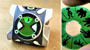 how to make Ben 10 Omnitrix original  Fully Functioning with Aliens Interface