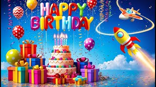 Happy birthday to you - 🚀 Galactic Birthday: Rockets & 🌠 Stars #HappyBirthday