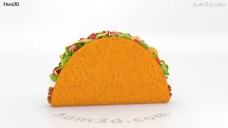 Taco 3D Model By 3Dmodels.org